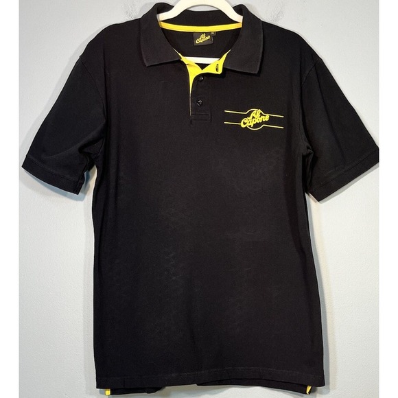 Al Capone Polo Shirt Mens Extra Large Black Nuber18 Cigarillo Short Sleeve - Picture 2 of 9